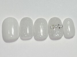 シアーホワイトラメ¥5500