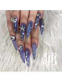 ロングオーロラネイル