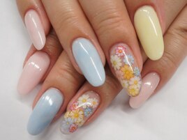 花柄パステルスカルプ8140円