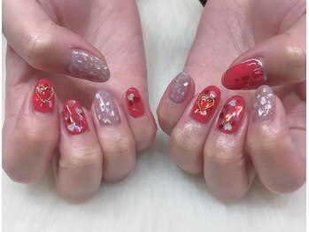 ネイルサロン ドレリッチ 心斎橋店(drerich)/ハートホロネイル