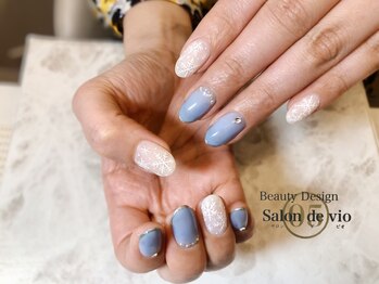 サロンドビオ(Salon de vio)/アナ雪ネイル