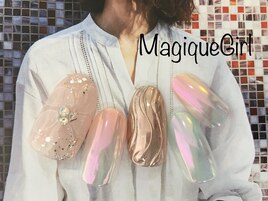 【うねうね水彩ネイル】