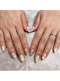 春ネイル・フラワーネイル4300円