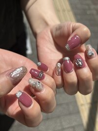綺麗めニュアンスネイル