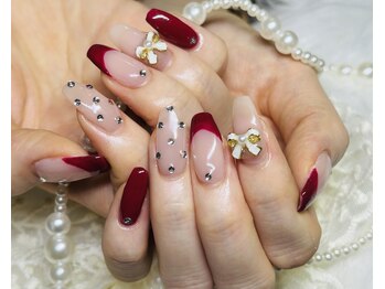 エミリーネイル(EMILY NAIL)/秋ネイル/ボルドーカラー