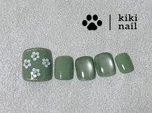 キキネイル 二子玉川(kikinail)/フット定額/お花ネイル