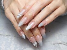 キヒ 秋葉原店(Kihi)/リボン/マグネットグラデネイル