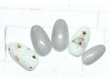 アルセア 上野御徒町店(Alcea)/クリスマス　マグネットネイル　