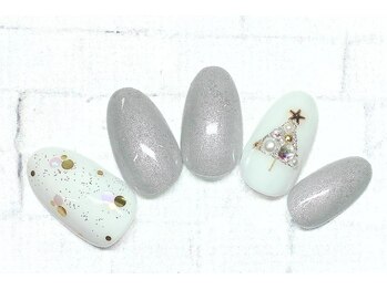 アルセア 上野御徒町店(Alcea)/クリスマス　マグネットネイル　