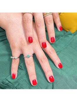リグネイルスタジオ(Lig nail studio)/赤ワンカラーネイル