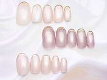 池袋ネイルサロン イイネイル(Ee-Nail)/先端ミラーラインマグ初回￥7500