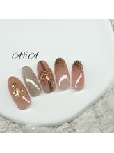 エーアンドエー 蕨店(A&A)/クリスマスピンクネイル