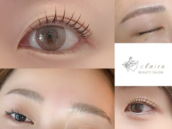 クレール(claire)の写真/世界でひとつだけの“似合うまつ毛”を叶えるオ-ダ-メイドデザインサロン。デザイン迄こだわり理想の目元に