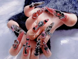 【チップ長さだしネイル】