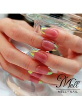 メルネイル(MELL-NAIL)/オーロラフレンチ♪