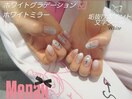 ホワイトグラデーション/ミラー