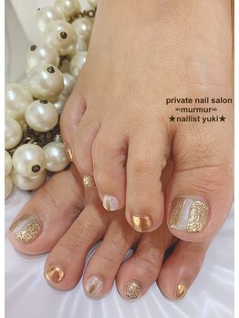 プライベート ネイルサロン マーマ(murmur)/ゴールドネイル