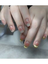 サムズアップネイル(thumbs up nail)/チークマグネットグラデーション