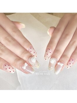 リッシュ トロワ(RICHE trois)/春なガーリーネイル