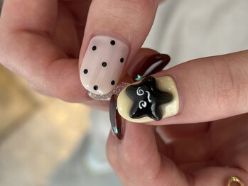 ミニョン 北堀江(mignon)/韓国風星ネイル