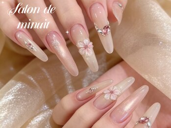 サロン ド ミニュイ(Salon de Minuit)の写真/【池袋東口徒歩3分】思わず写真を撮りたくなる、SNS映えするデザインに◎スラッとした美フォルムネイルを…