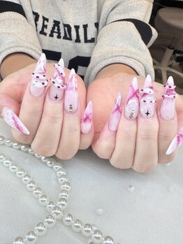 ミン(Min)の写真/長さ出しで理想の指先へ♪韓国・ワンホン・持ち込みデザインもお任せ◎