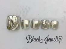 ブラックジュエリー(Black jewelry)/ミラーネイル