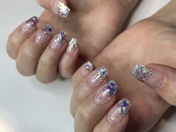 オーロラエフェクトネイル