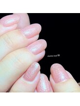 ママネイル(mamanail)/艶々ラメワンカラー