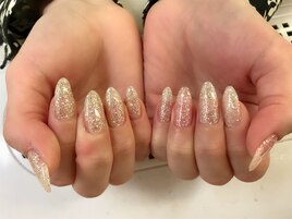 （遠藤）透明感シルバーラメ