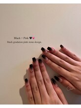 クリア(Clear)/黒グラデ♪