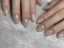 エレガネイル(elega nail)/シェル埋め込みデザイン