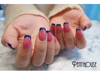 ペントハウス(Penthouse)/バイカラーフレンチ/パラジェル