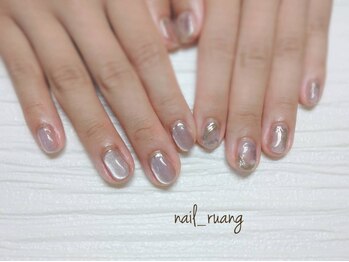 ネイルサロン ルアン(Ruang)の写真/定額×大人ニュアンス×美フォルム☆美フォルムに定評のある大人可愛いネイル～パーティー向けも定額から◎