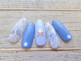 大理石風ネイル