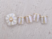 ネイル シンデレラ(Nail☆Cinderella)/FOOT90min◇オーロラフラワー