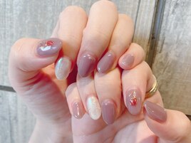 手書きチューリップネイル☆