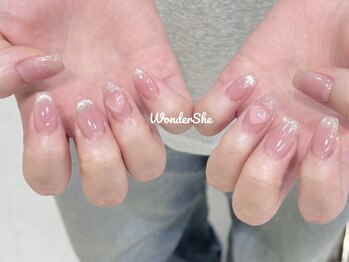 ワンダーシー(WonderShe)/チークマグネットフレンチネイル