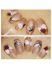 手描チューリップのマグネット