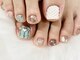 スターリー ラッシュ(Starry Lash)の写真/【ご新規様Footアート2時間し放題￥9,900☆】持ち込みデザインでサンダルが似合う理想の爪先へ仕上げます♪