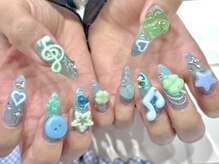 ネイルマフィア 新宿(NAIL MAFIA)/パーツゴテゴテ/ロングネイル