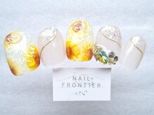 ネイルフロンティア 吉祥寺(NAIL FRONTIER)/ひまわりラメグラデ8980円～