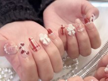 大垣ネイル/キラキラハートネイル♪