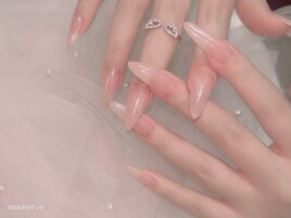 うるうるヴェールでサテンネイル
