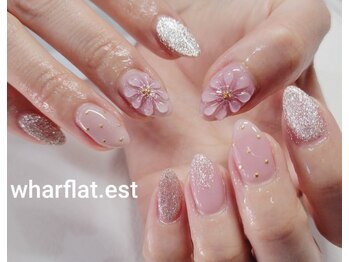 ワーフラット エスト(wharflat.est)の写真/【何度でも同価格で通いやすい♪】選べる定額デザイン30種類以上！全員クーポン3900円でお得に可愛く♪