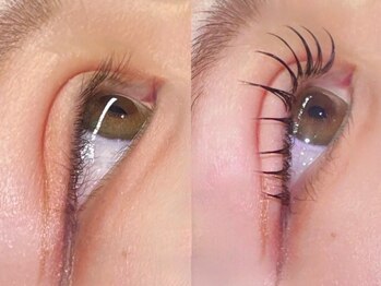 アイブロウサロンRidive渋谷【眉毛&まつ毛パーマ専門店】の写真/フラットラッシュで軽やかに上向く目元♪上品な輝きを。瞼が重い・下がりまつ毛・モチ重視の方必見!