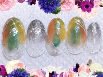 ホワイトカラー(White Color)/選べるナチュラルアート♪