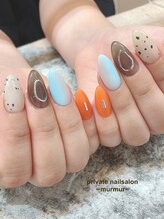 プライベート ネイルサロン マーマ(murmur)/オレンジデザイン