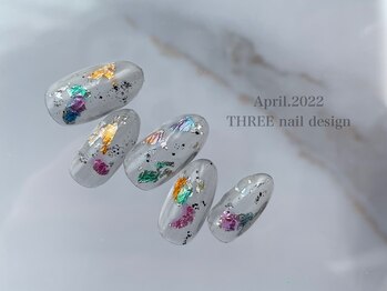 スリー(THREE)/Apr.2022/nail design