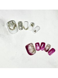 2・3月フットネイル¥10400